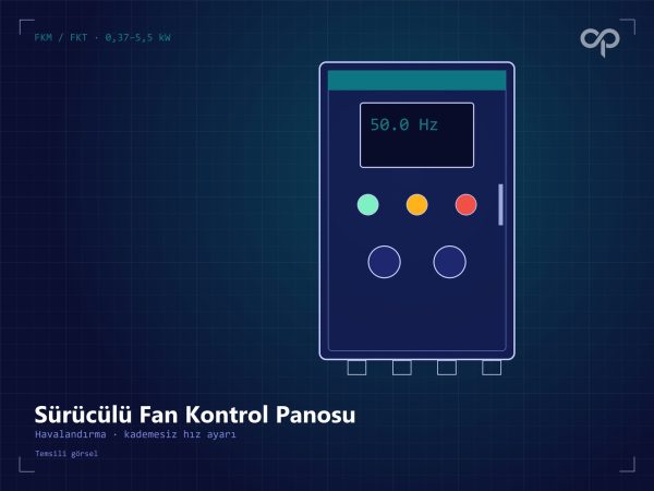 fkm / fkt serisi sürücülü fan kontrol panosu
