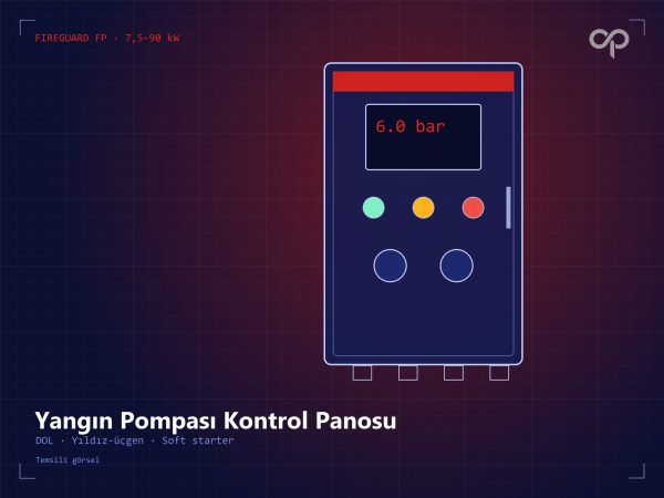 fireguard fp serisi yangın pompası kontrol panosu